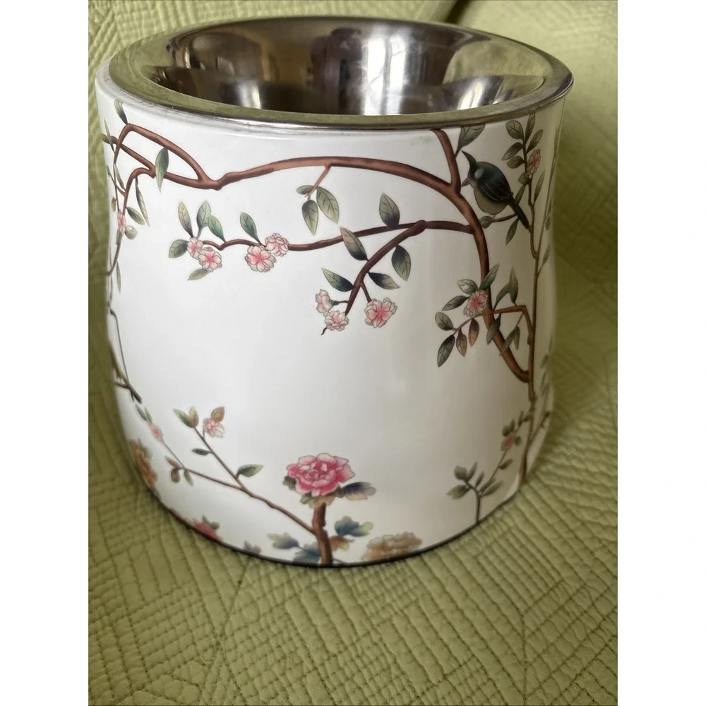 Elevated Decorative removable Dog Bowl Stainless Steel Feeder Large 3.8 Cup 7